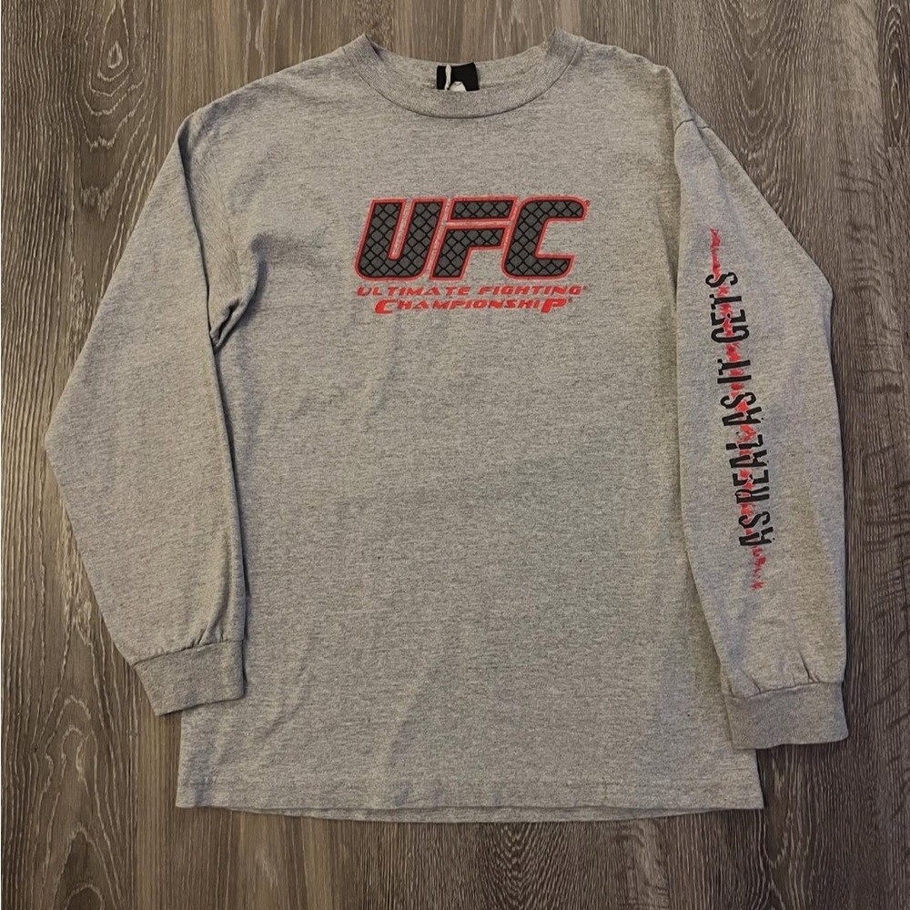 UFC Heather Gray Long Sleeve Tee